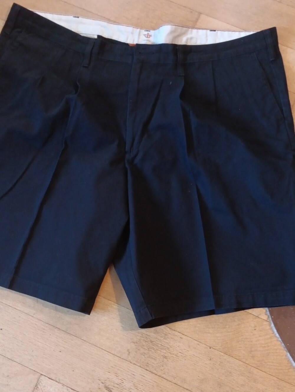 Dockers Men's Navy Flat Front Shorts with Pockets